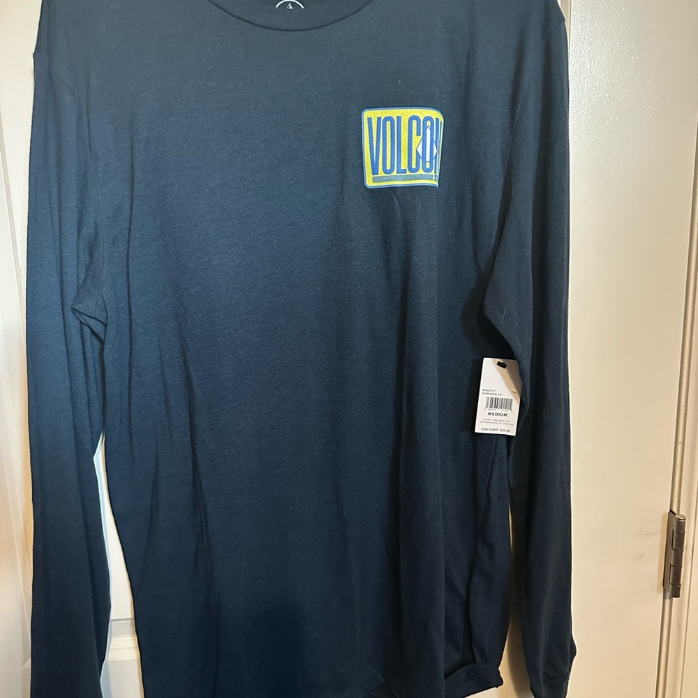 Volcom Men's Dark Blue Long Sleeve Tee